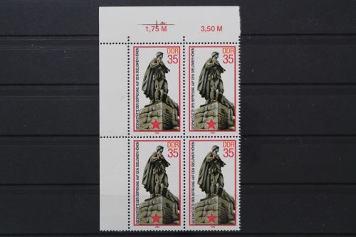 DDR, MiNr. 2939, Viererblock, Ecke links oben, postfrisch