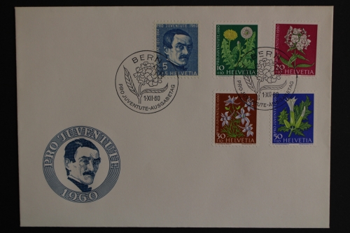 Schweiz, MiNr. 722-726, FDC