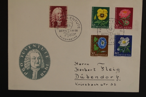 Schweiz, MiNr. 663-667, FDC