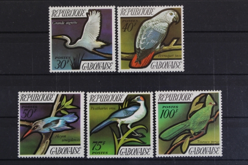 Gabun, Vögel, MiNr. 448-452, postfrisch