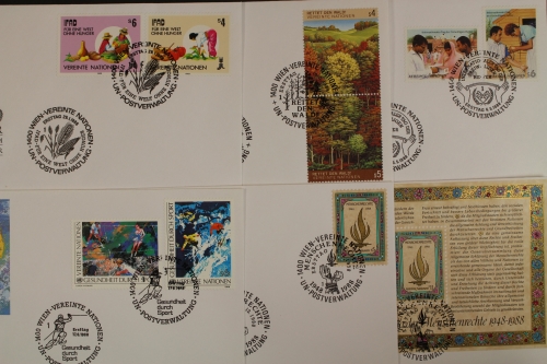 UNO Wien, MiNr. 79-Block 4, Jahrgang 1988, UNPA, FDC