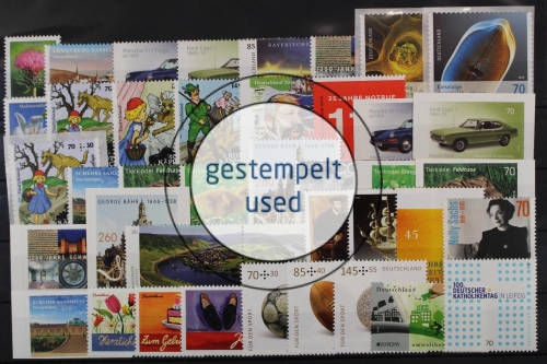 Deutschland, MiNr. 3199-3273, Jahrgang 2016, gestempelt