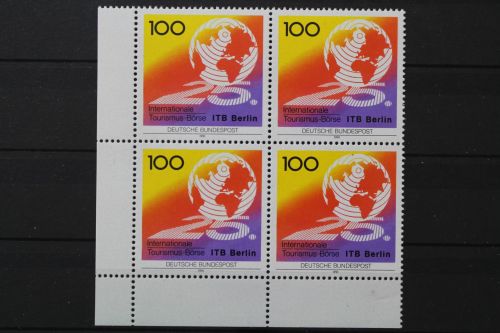 Deutschland, MiNr. 1495, Viererblock, Ecke li. unten, postfrisch