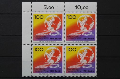 Deutschland, MiNr. 1495, Viererblock, Ecke li. oben, postfrisch