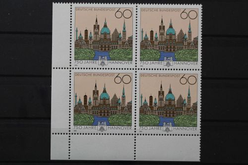 Deutschland, MiNr. 1491, Viererblock, Ecke li. unten, postfrisch