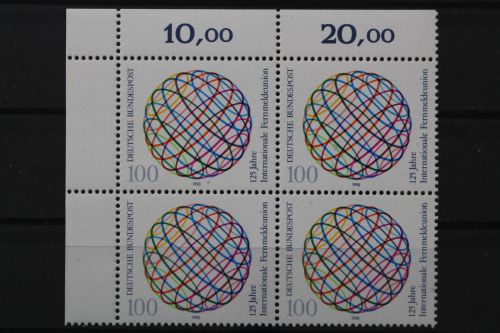 Deutschland, MiNr. 1464, Viererblock, Ecke li. oben, postfrisch