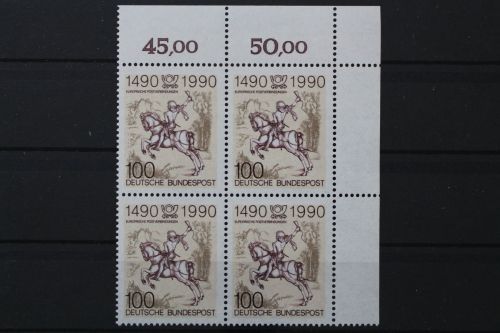 Deutschland, MiNr. 1445 Viererblock, Ecke rechts oben, postfrisch