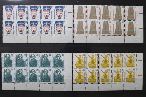 Deutschland, MiNr. 1398-1401 A Zehnerblock Ecke re. u, postfrisch