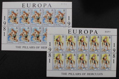 Gibraltar, MiNr. 416-417, Kleinbogen, postfrisch