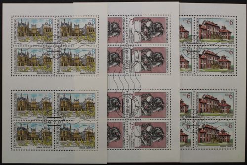 Tschechoslowakei, MiNr. 3126-3128 Kleinbogen, gestempelt