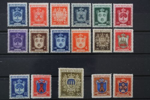 San Marino, MiNr. 318-334, postfrisch