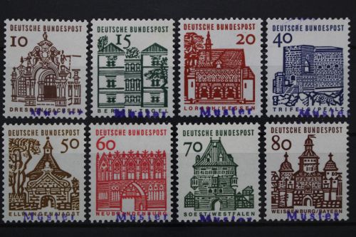 Deutschland (BRD), MiNr. 454-461 Muster, postfrisch