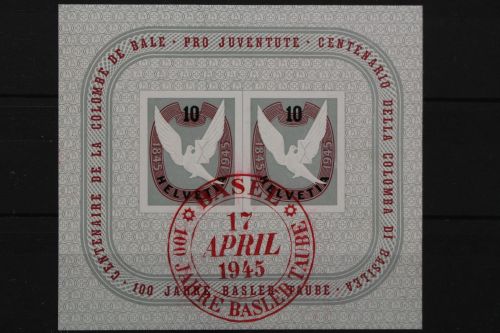 Schweiz, MiNr. Block 12, Sonderstempel