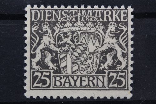 Bayern Dienst, MiNr. 21 w, postfrisch, BPP Signatur