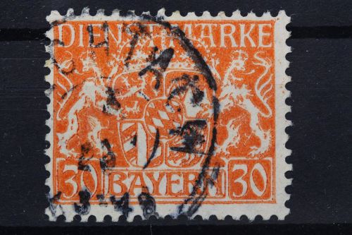 Bayern Dienst, MiNr. 22 w, gestempelt, BPP Signatur