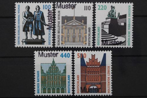 Deutschland (BRD), MiNr. 1934-1938 A Muster, postfrisch
