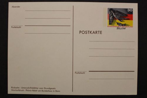 Deutschland (BRD), MiNr. PSo 4 Musterstempel, ungebraucht