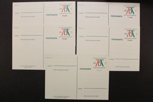 Deutschland, MiNr. PSo 3/01-05 Musterstempel, ungebraucht