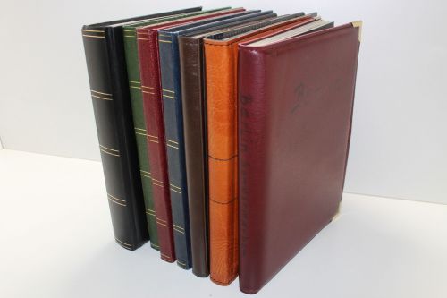 Einsteckalben-Posten, 8 gebrauchte Alben schwarze Seiten