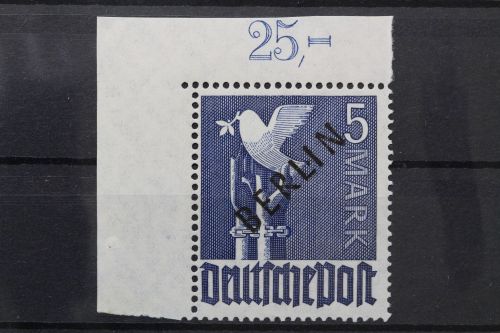 Berlin, MiNr. 20 Ecke links oben, ndgz, postfrisch, BPP Signatur
