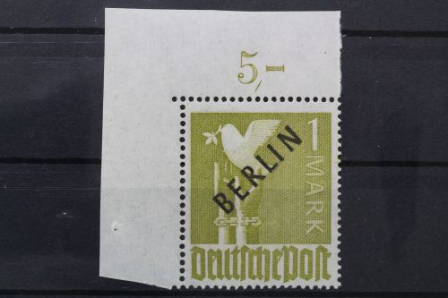 Berlin, MiNr. 17 Ecke links oben, ndgz, postfrisch, BPP Signatur
