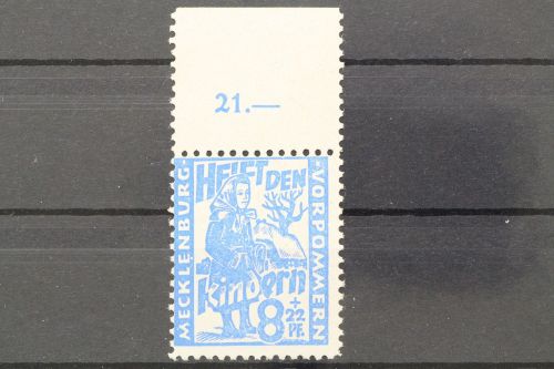 Sowj. Zone, MiNr. 27 PF X, Oberrand, postfrisch