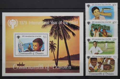 Dominica, MiNr. 625-628, Block 55, postfrisch