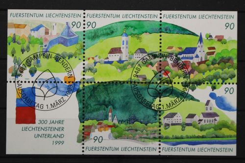Liechtenstein, MiNr. Block 16, gestempelt