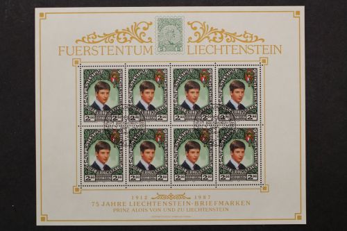 Liechtenstein, MiNr. 921 Kleinbogen, gestempelt