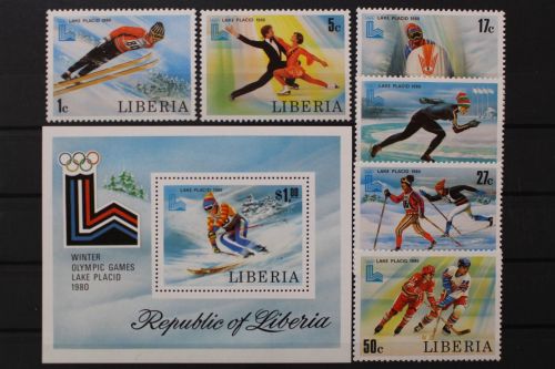 Liberia, MiNr. 1168-1173, Block 95, postfrisch