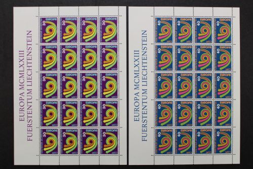 Liechtenstein, MiNr. 579-580, 20er Bögen, postfrisch