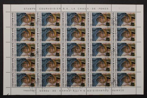 San Marino, MiNr. 1205, 25er Bogen, gestempelt