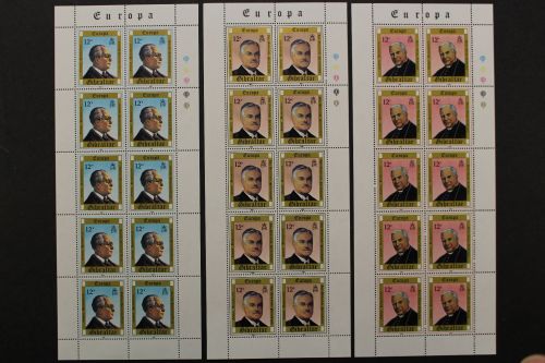 Gibraltar, MiNr. 405-407 Kleinbögen, postfrisch