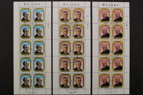 Gibraltar, MiNr. 405-407 Kleinbögen, gestempelt