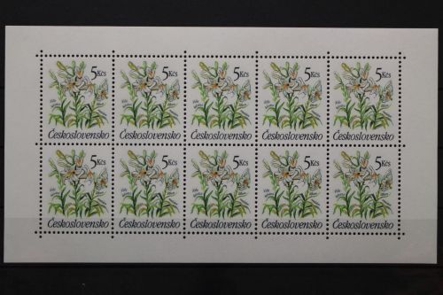 Tschechoslowakei, MiNr. 3041 Kleinbogen, postfrisch