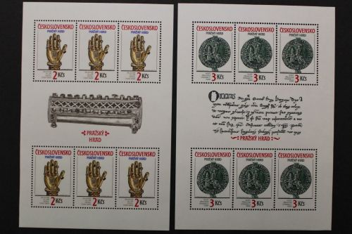 Tschechoslowakei, MiNr. 3051-3053 Kleinbögen, postfrisch