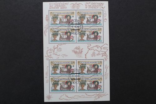 Tschechoslowakei, MiNr. 3114 Kleinbogen, gestempelt