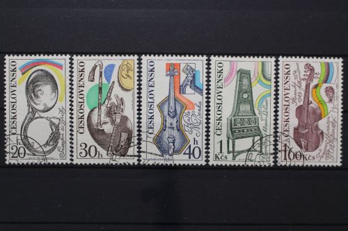 Tschechoslowakei, MiNr. 2203-2207, gestempelt