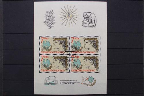 Tschechoslowakei, MiNr. Block 65, gestempelt