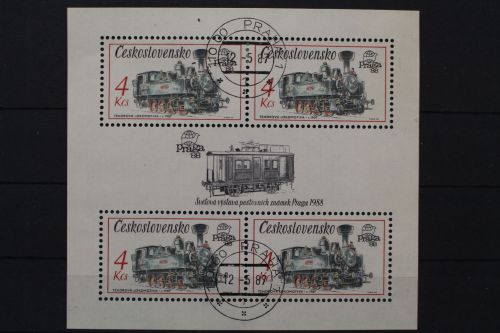 Tschechoslowakei, MiNr. Block 71, gestempelt