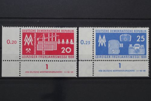 DDR, MiNr. 678-679 Ecke links unten mit DV, postfrisch
