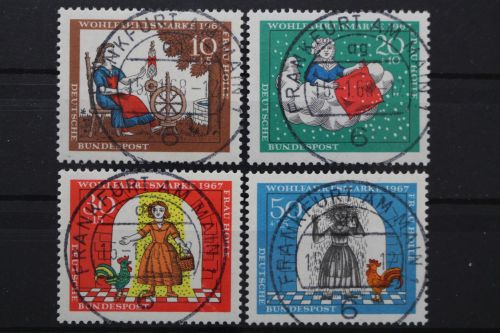 Deutschland (BRD), MiNr. 538-541 zentrisch Frankfurt, gestempelt