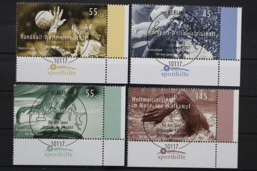 Deutschland (BRD), MiNr. 2578, 2585-2587 Ecke rechts unten, ESST