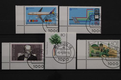 Deutschland, MiNr. 1367-1368, 1369, 1371+1373 alles Ecken, gestempelt