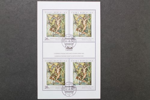 Tschechische Republik, MiNr. 390 Kleinbogen, gestempelt