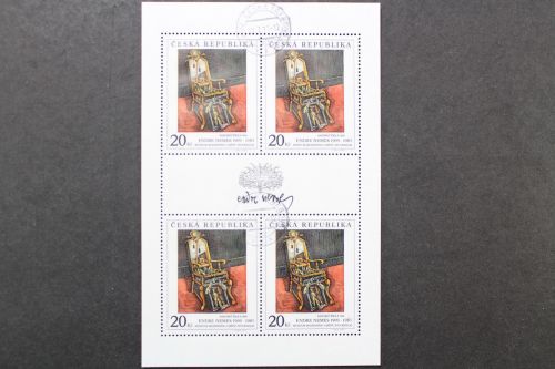 Tschechische Republik, MiNr. 125 Kleinbogen, gestempelt