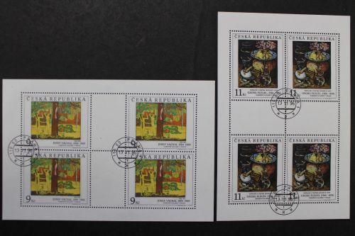 Tschechische Republik, MiNr. 130-131 Kleinbogen, gestempelt