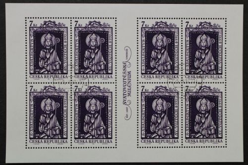 Tschechische Republik, MiNr. 141 Kleinbogen, gestempelt