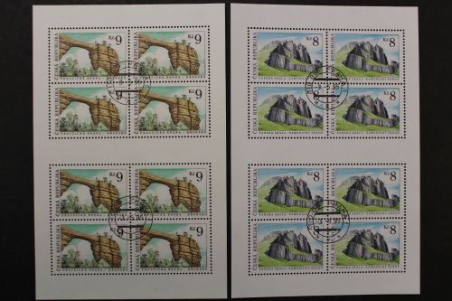 Tschechische Republik, MiNr. 78-79 Kleinbogen, gestempelt