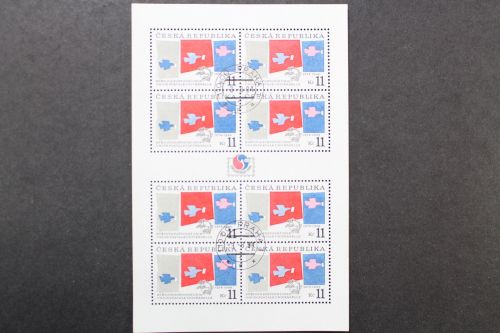 Tschechische Republik, MiNr. 48 Kleinbogen, gestempelt